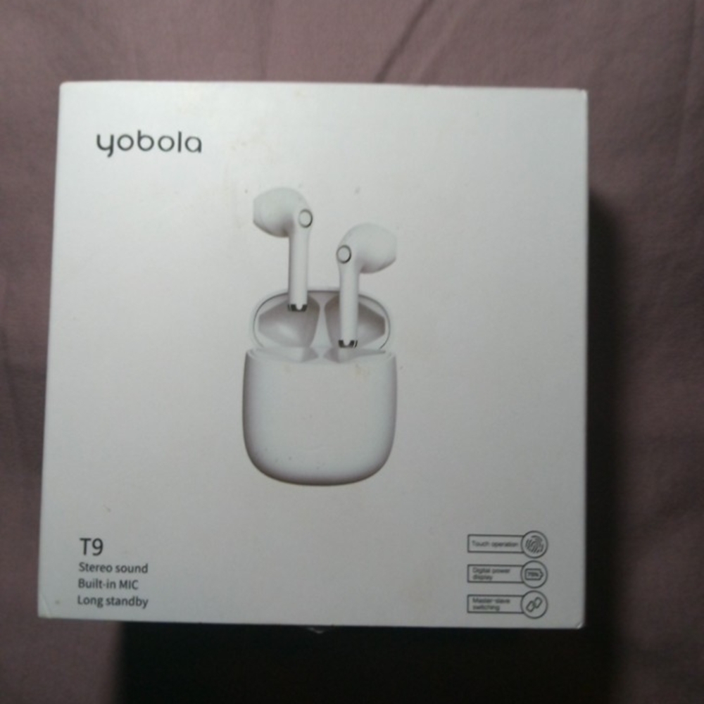 Yobola T9 Wireless Earbuds - White